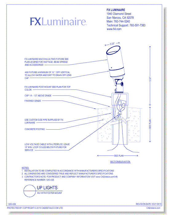 MU with  Footer Mount