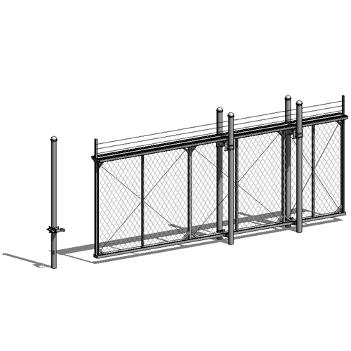 Fortress Structural Cantilever Slide Gate - Chain Link