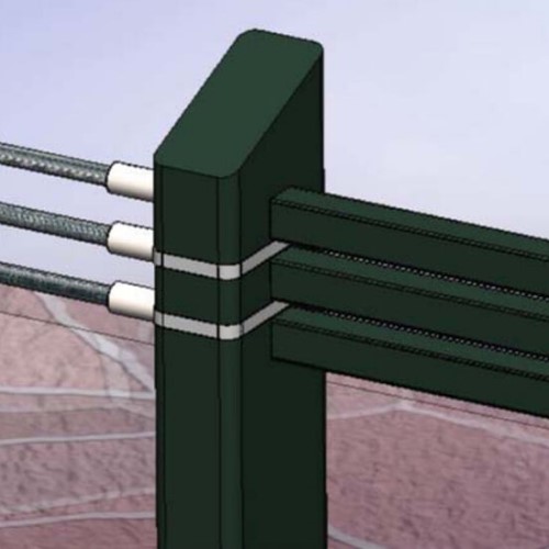 CAD Drawings TYMETAL Crash-Rated Cable Fences