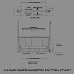 View K4 Crash Rated Vertical Lift Gate and Operator System ASTM F2656 M30-P1/K4