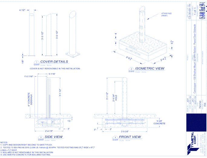 Carstopper 30 Fixed Bollard