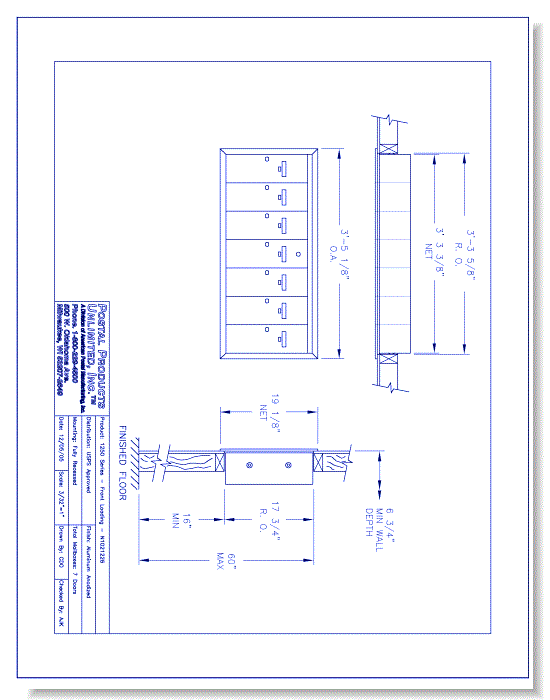 1250 Series Front Loading (N1021226) - 7 Door Unit