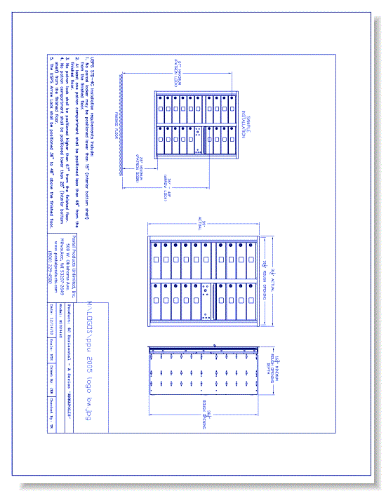 19 Door Horizontal 4C Mailbox – N1029440
