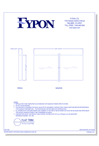 FLT100-12: Flat Trim