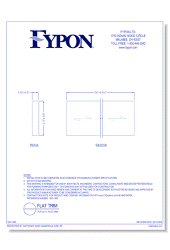 FLT102-10: Flat Trim