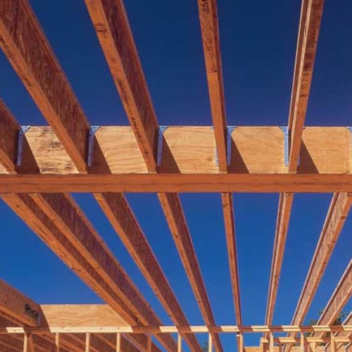 Second Story Floor Beams - Roseburg Forest Products - CADdetails