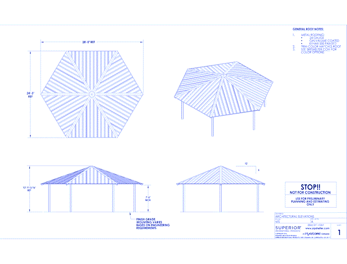 28' Hexagonal Shelter