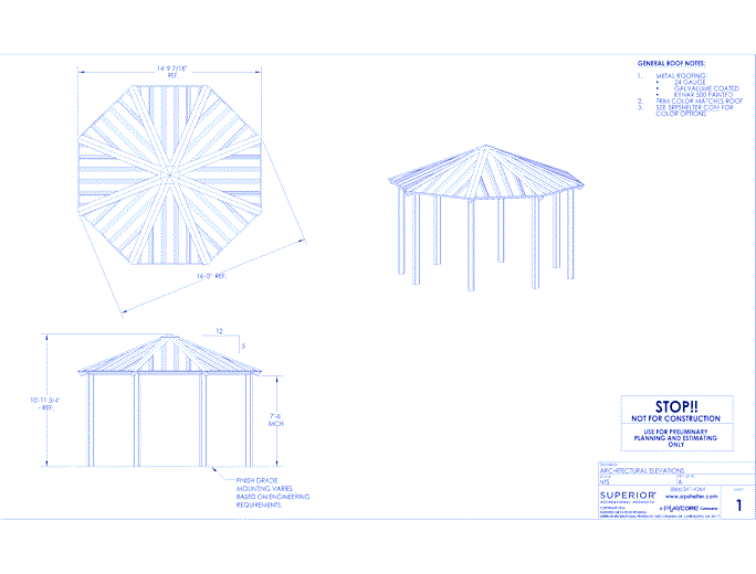 16' Octagonal Shelter