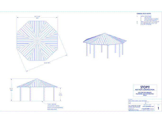 24' Octagonal Shelter