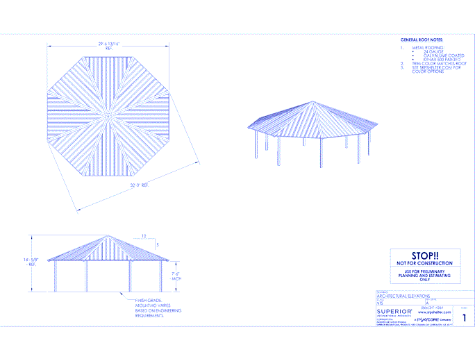 32' Octagonal Shelter