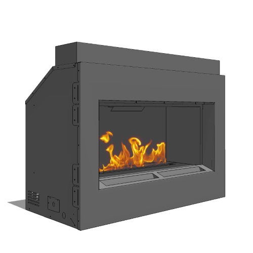 Fire Ribbon Direct Vent 3' Fireplace ( Model 87 )