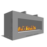 View Fire Ribbon Vent Free 4' Fireplace (Model 58)