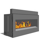 View Fire Ribbon Direct Vent 4' Fireplace (Model 48)