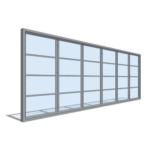 NanaWall® SL70: Monumental Thermally Broken Aluminum Framed Folding Panel System