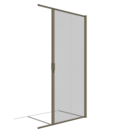 Retractable Door Screens: Latching Handle - External assembled 