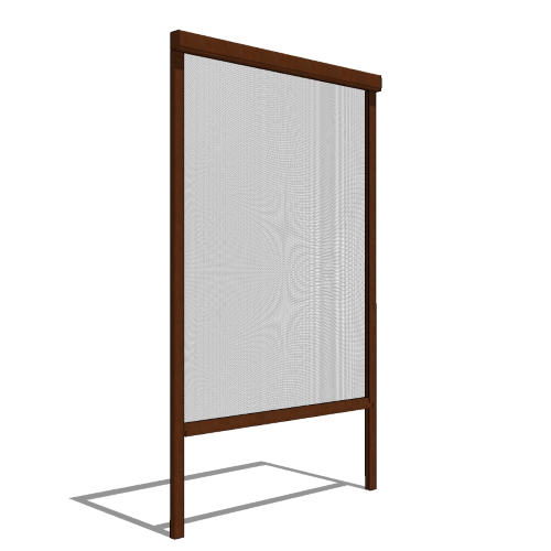 Retractable Window Screens: Wood Veneer Application - External Assembled