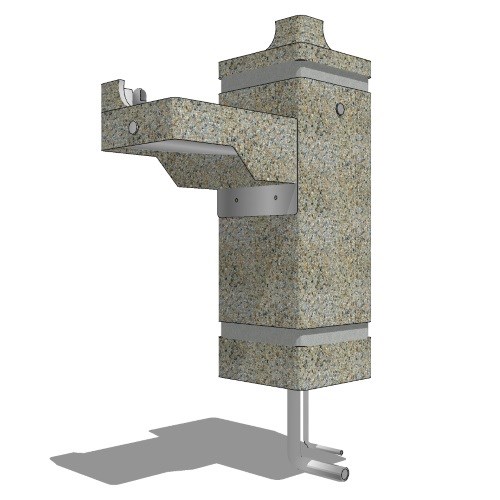 Model 3150: Concrete Pedestal Drinking Fountain