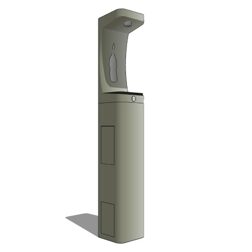 Model 3610FR: ADA Outdoor Freeze-Resistant Stainless-Steel Pedestal Bottle Filler