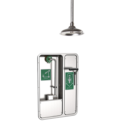 CAD Drawings Haws Corporation Model 8355WCC: AXION® MSR Barrier-Free Recessed Shower and Eye/Face Wash