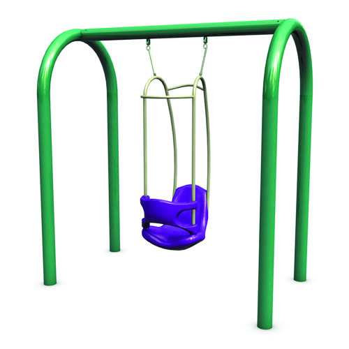 CAD Drawings BCI Burke Playgrounds Arch Swing with  Konnection® Swing Seat