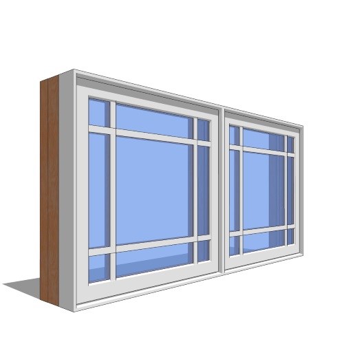 Premium Series™ Window Revit Object: Awning - 2 Wide