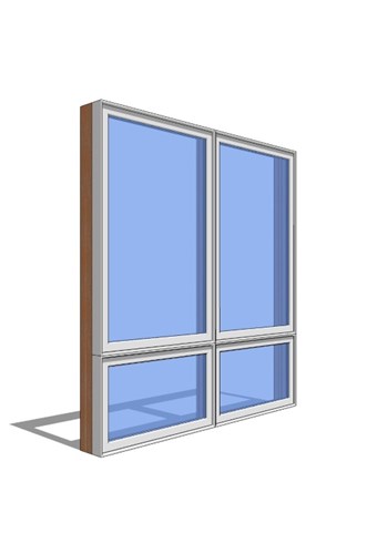 Premium Series™ Window Revit Object: Awning Picture Combination - 2 Wide