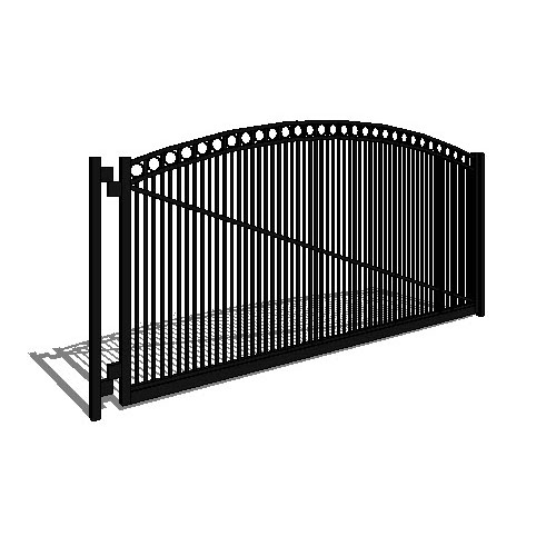 Double Gate Residential Ascot 03 Arch 3-CH 54" (GT03D192RA543)