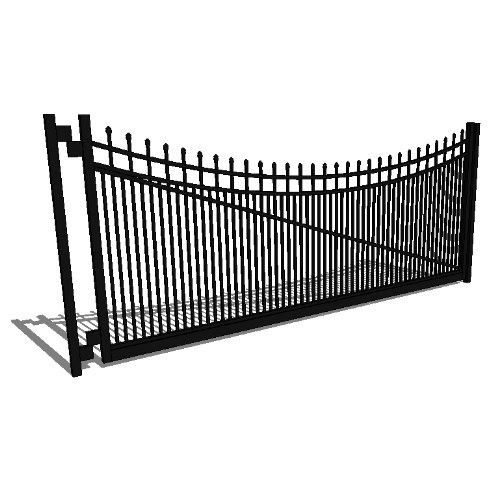 Double Gate Residential Belmont 02 Arch 3-CH 60" (GT02D192RB603)