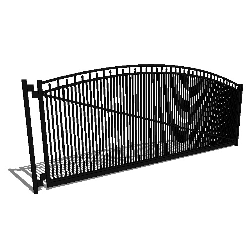Double Gate Industrial Canterbury 03 Arch 3-CH 54" (GT03D192IC543)