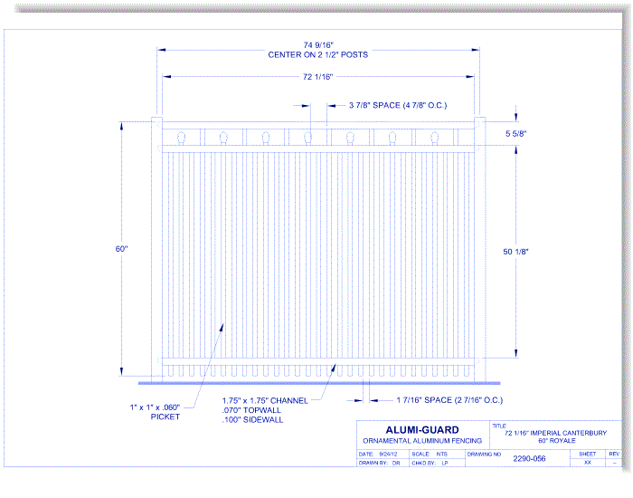 6' Imperial Canterbury 60" Royale (IM6C603S0-1)