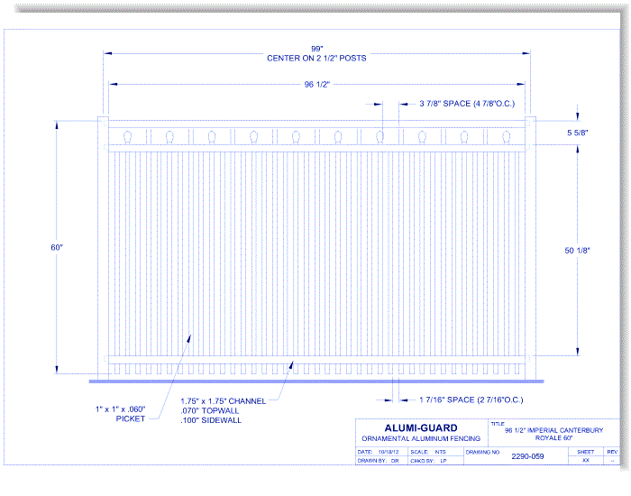 8' Imperial Canterbury 60" Royale (IM8C603S0-1)