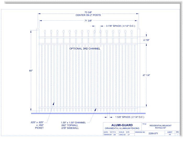 Residential Belmont 60" Royale (RB603S0-1)