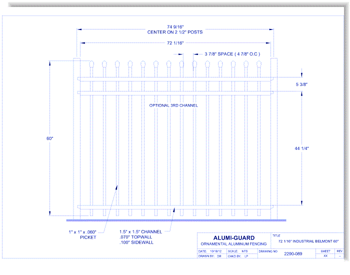 6' Industrial Belmont 60" (I6B603S)