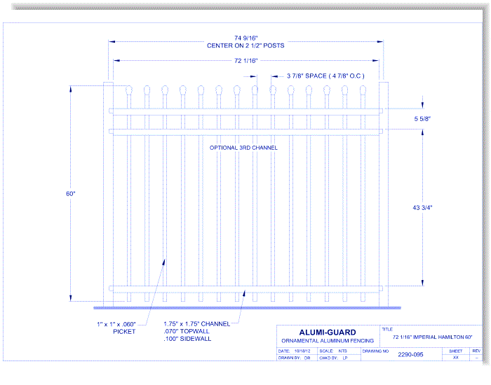 6' Imperial Belmont 60" (IM6B603S)