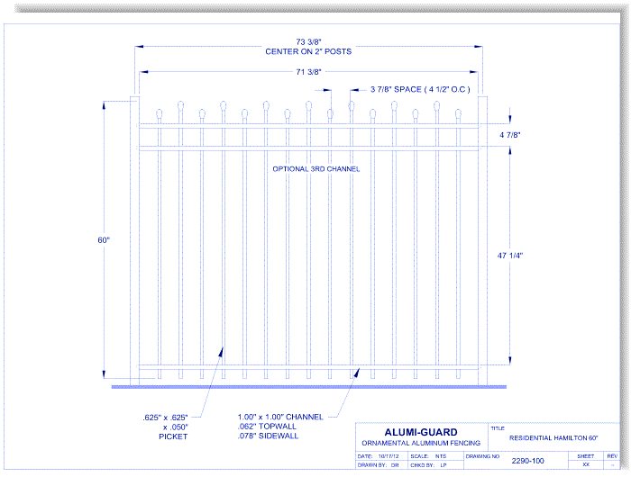 Residential Hamilton 60" (RH603S)