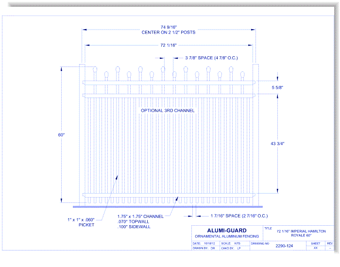 6' Imperial Hamilton 60" Royale (IM6H603S0-1)