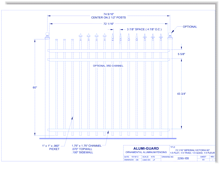 6' Imperial Victoria 60" (IM6V603S-3)