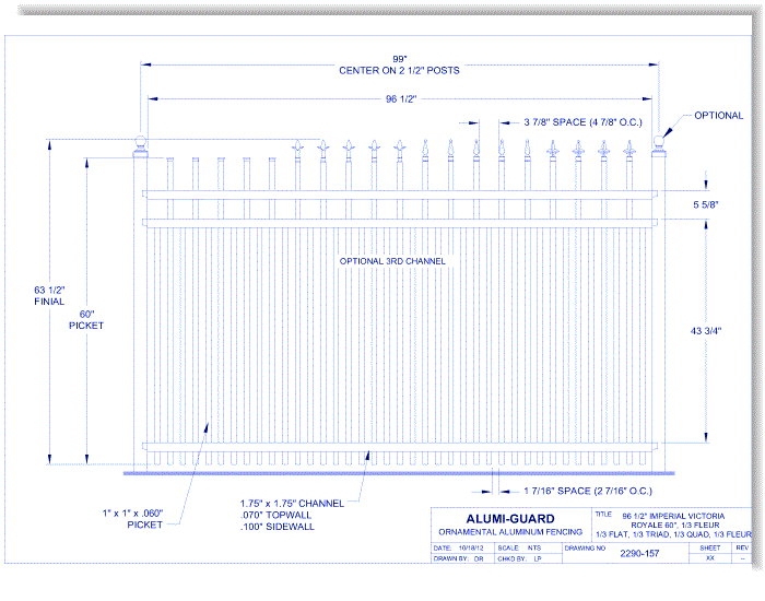 8' Imperial Victoria 60" Royale (IM8V603S0-1-3)