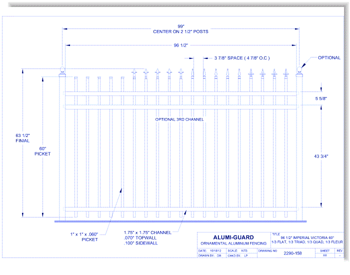 8' Imperial Victoria 60" (IM8V603S-3)