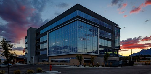 Utah's Sandy Commerce offices feature mountain views framed by Tubelite's systems