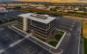 Utah's Sandy Commerce offices feature mountain views framed by Tubelite's systems