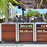 View Custom Resort and Restaurant Fixtures from Carts to Screen Wall Planters