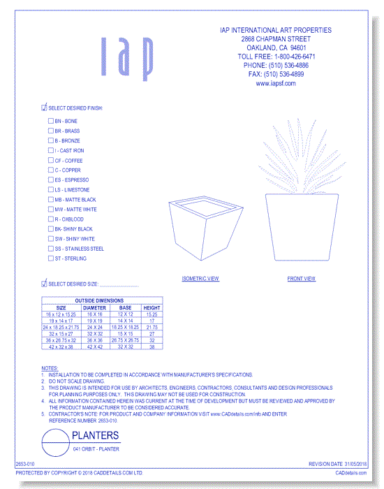 041 Orbit: Planter