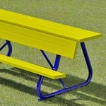 View Athletic Series: Team Bench w/ Aluminum Seat, Back & Deck (B302)