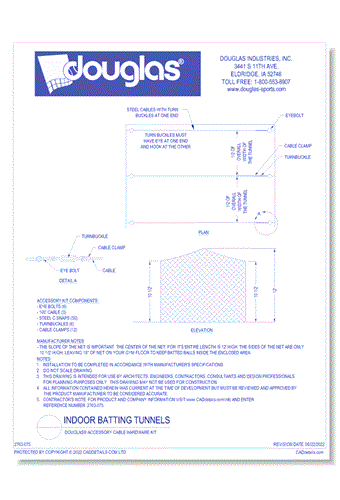 Douglas® Accessory Cable Hardware Kit