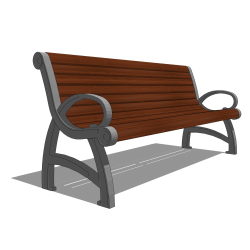 EP 1675: Benches With Backrest - Collection America