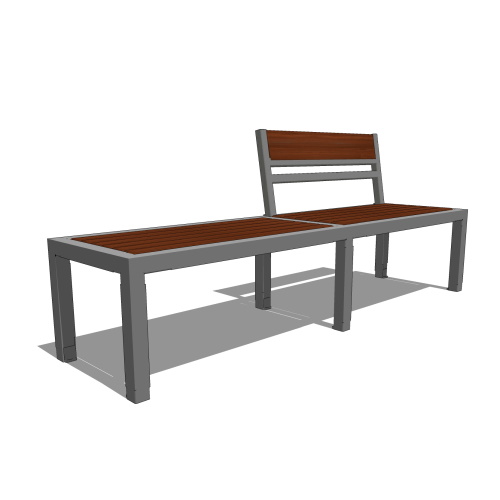 EP 1620: Bench With Backrest - Collection 25