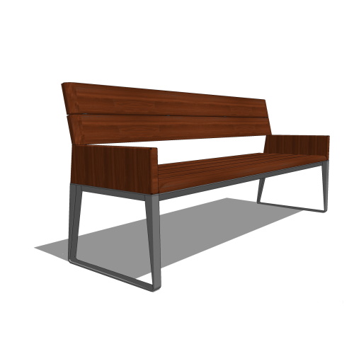EP 1930: Bench With Backrest - Collection Dimanche