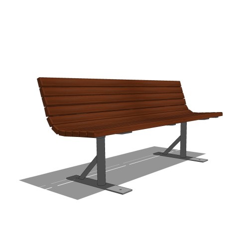 EP 1545: Bench With Backrest