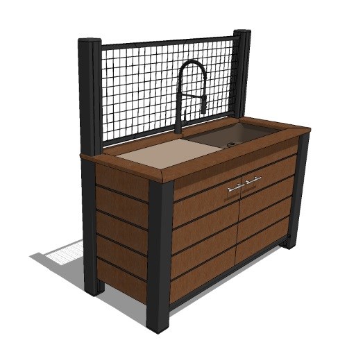 Planx Planter Potting Bench ( 60" x 18" x 60"h )